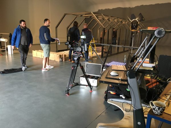 behind the scenes set build day