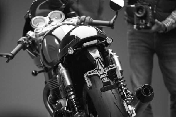 Triumph Thruxton & Rocket filming