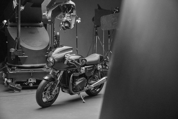 Triumph Thruxton & Rocket filming