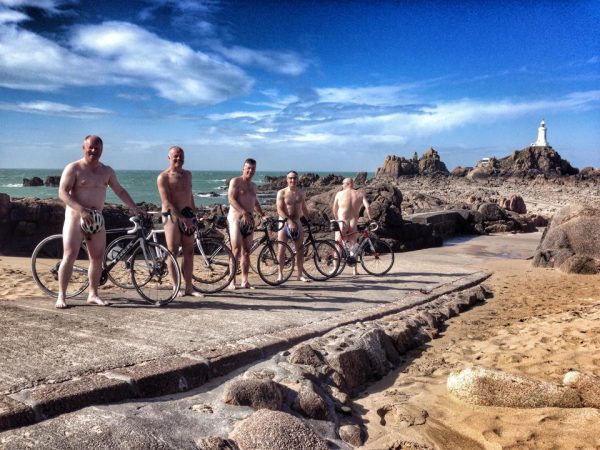 naked cyclists