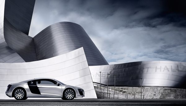 Backplate shot in LA, CGI Audi R8