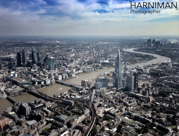 London from Helicopter